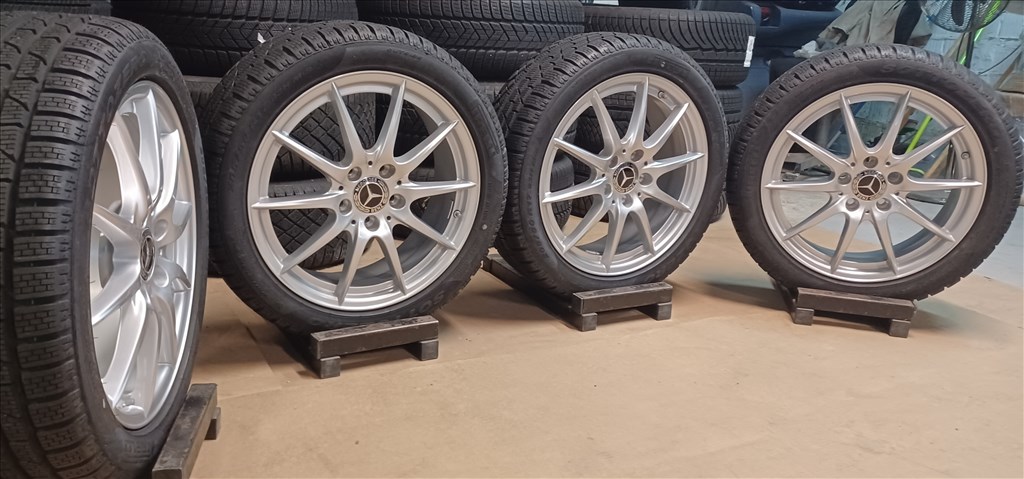  Mercedes W246 A B CLA 5x112 6,5x17 205/50 R17 téli gumikkal 4db.8mm 7. kép