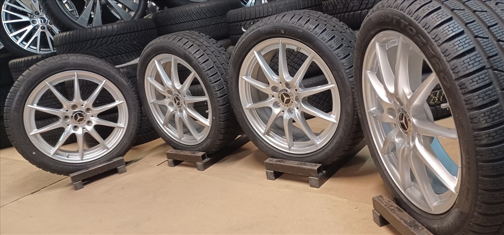  Mercedes W246 A B CLA 5x112 6,5x17 205/50 R17 téli gumikkal 4db.8mm 8. kép