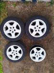  5x110 lyukosztású 16" használt lemezfelni, rajta használt gumi 