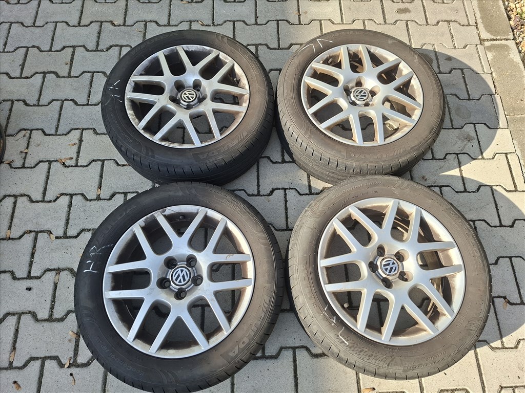  5x100 16" gyári alufelni, 205/55 Fulda nyári gumi szett (25497) 1. kép