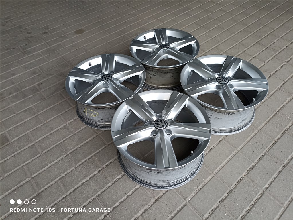 5x112 17" Volkswagen használt alufelni garnitúra 2. kép