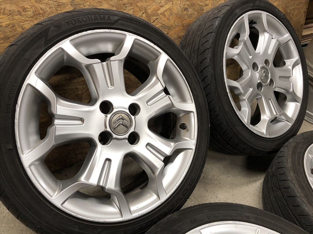  4x108 17 col használt (gyári felni) alufelni, 205/45 használt nyári gumi 17 colos 4x108 Citroen 4. kép