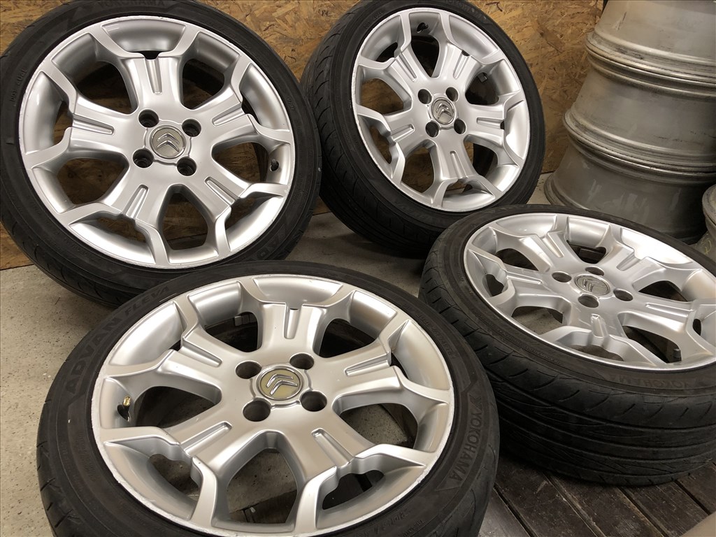  4x108 17 col használt (gyári felni) alufelni, 205/45 használt nyári gumi 17 colos 4x108 Citroen 5. kép