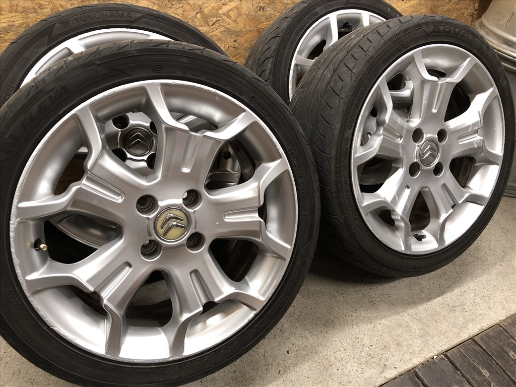  4x108 17 col használt (gyári felni) alufelni, 205/45 használt nyári gumi 17 colos 4x108 Citroen 11. kép