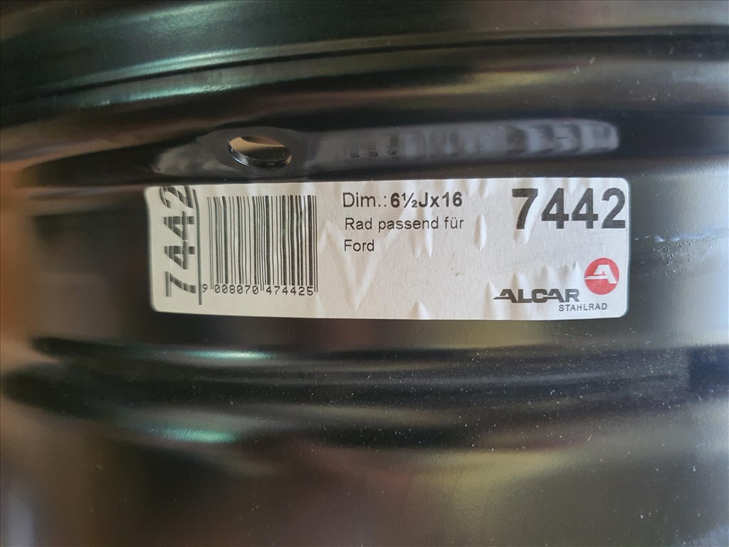 16"-os Ford Ecosport gyári lemezfelni 8. kép