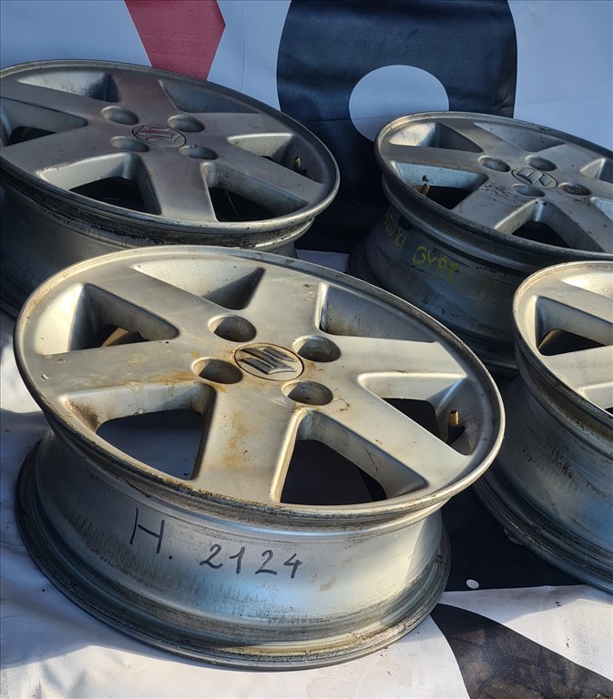  4x100 lyukosztású 5J 14" használt (gyári felni) alufelni 5. kép