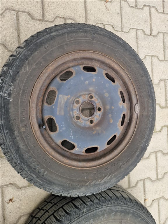  Golf 4, Bora 5x100 15" lemezfelni, 195/55 Points téli gumi (26188) 3. kép