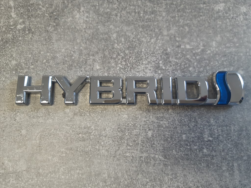 Toyota Corolla (E210), Toyota Prius (XV20) kék - króm Hybrid embléma  7537412090 7537447041 2. kép