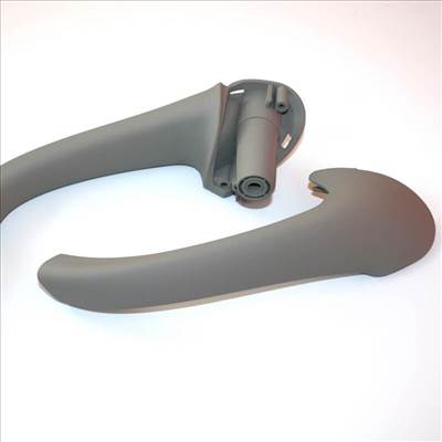 Mercedes-Benz C-osztály ajtóbehúzó, kapaszkodó, fogantyú (W203) szürke bal