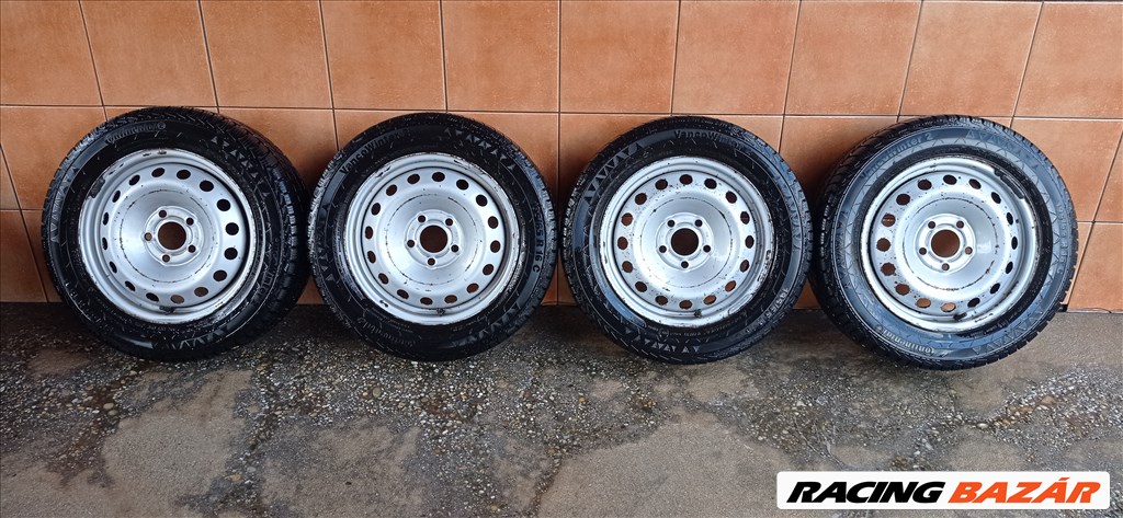 RENAULT TRAFIC 16" LEMEZFELNI 5X118 TÈLI 195/65R16C GUMIVAL OLCSÒN!!! 1. kép