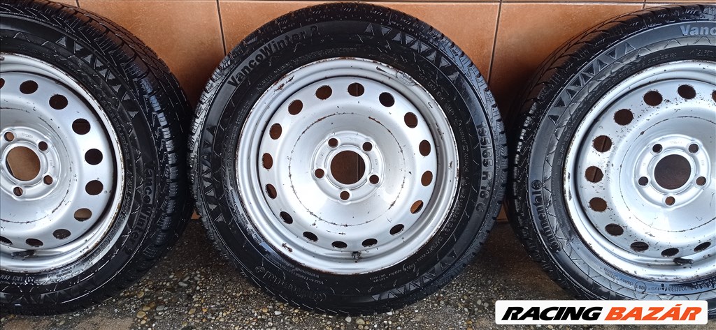 RENAULT TRAFIC 16" LEMEZFELNI 5X118 TÈLI 195/65R16C GUMIVAL OLCSÒN!!! 4. kép