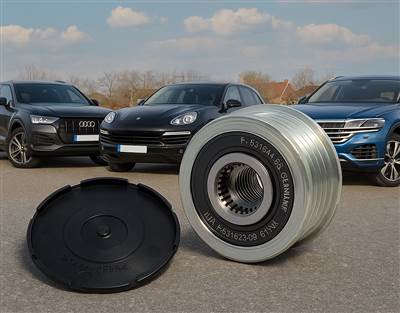 Volkswagen Touareg II, Porsche Cayenne II generátor, tengelykapcsoló csapágy, hajtás szíj  f55162306