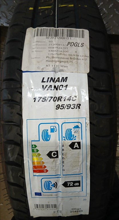  175/70R14"C új Falken nyári kistehergumi garnitúra 2020 1. kép