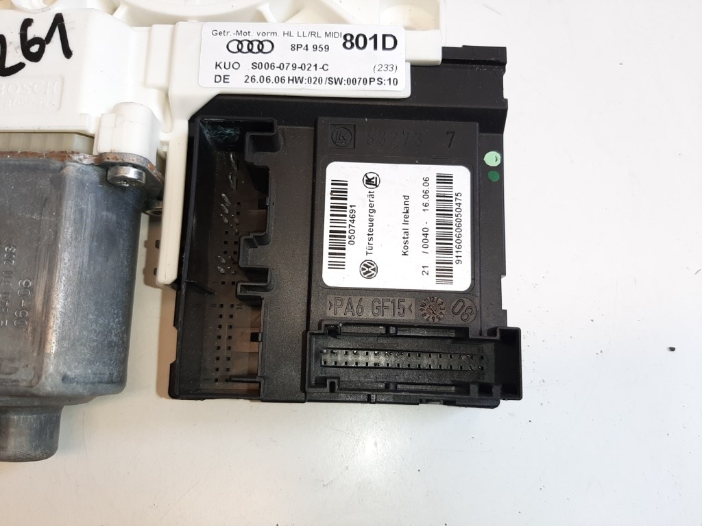 Audi A3 (8P) bal hátsó ablakemelõ motor 8P4959801D 3. kép