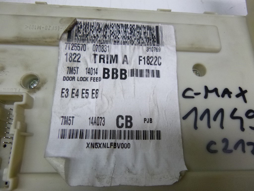 Ford Focus C-max  biztosítéktábla utastér 7M5T14014BBB 3. kép