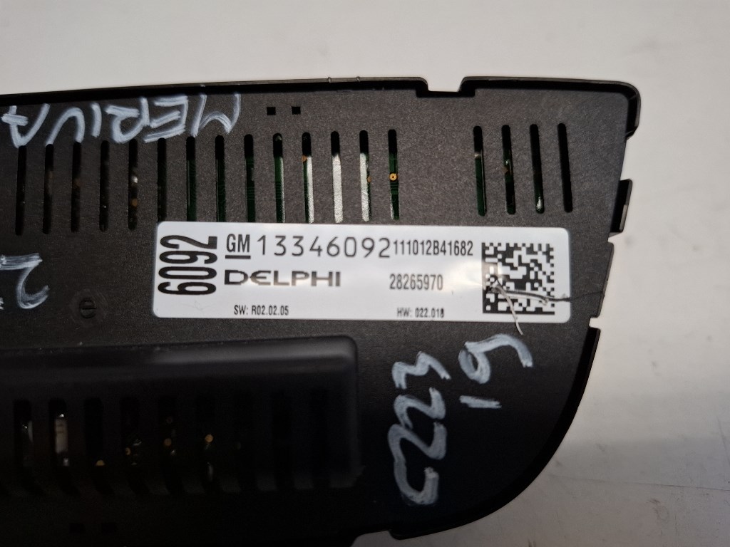 Opel Meriva  fûtéskapcsoló (fûtés kapcsoló) 13346092 3. kép