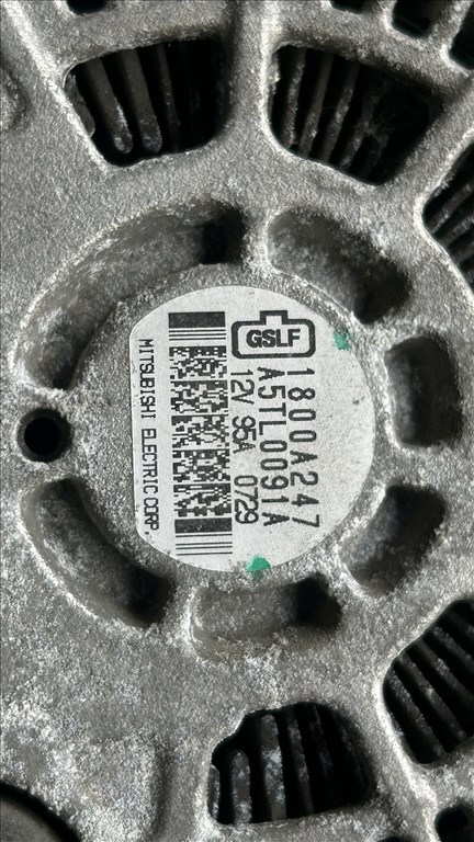 Mitsubishi Colt VI 1.1 generátor  1800a247 a5tl0091a 5. kép