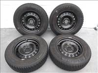  5x110 lyukosztású 15" használt lemezfelni, rajta 195/65 újszerű Semperit téli gumi 