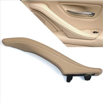 BMW F10 F11 F18 ajtóbehúzó, kapaszkodó belső+külső bőrözött bézs