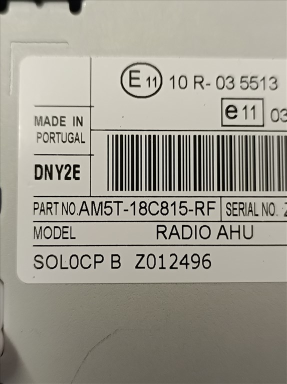 Ford C-Max Mk2 Rádió cd cd lejátszó fejegység AM5T-18C815-RF 3. kép