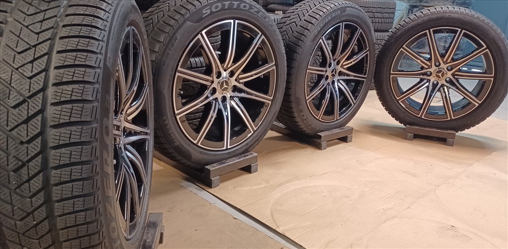 Mercedes W223 S klasse 5x112 8,5x19" 255/45 R19 téli gumikkal 4db 7. kép