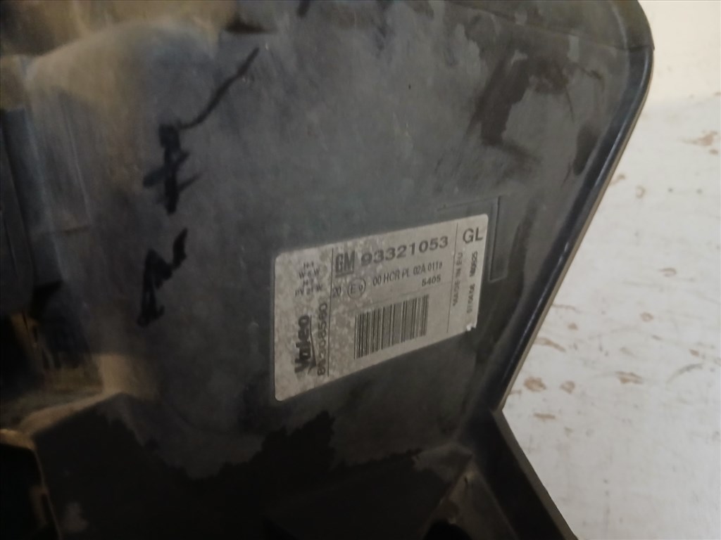 14473 Opel Meriva A 2003-2010 Jobb első Lámpa Fényszóró 93321053 4. kép