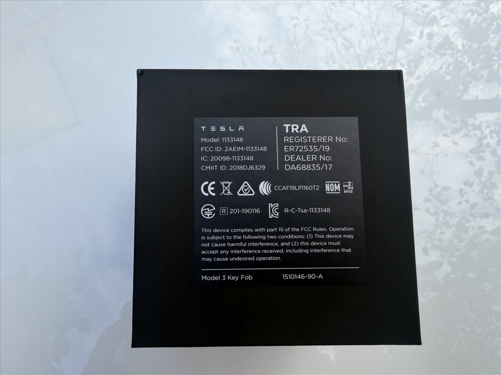 Tesla Model 3/Y kulcstávirányító gyári új Tesla Model 3 kulcs Model Y kulcs 3. kép