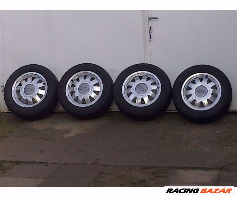  Eladó 4db 15-ös 5x112-es Audi A4, alufelni 195/65R15 gumival 1. kép