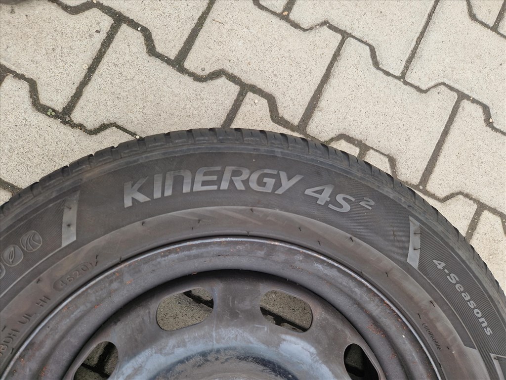  5x100 15" lemezfelni pár Hankook négyévszakos gumival (26132) 6. kép