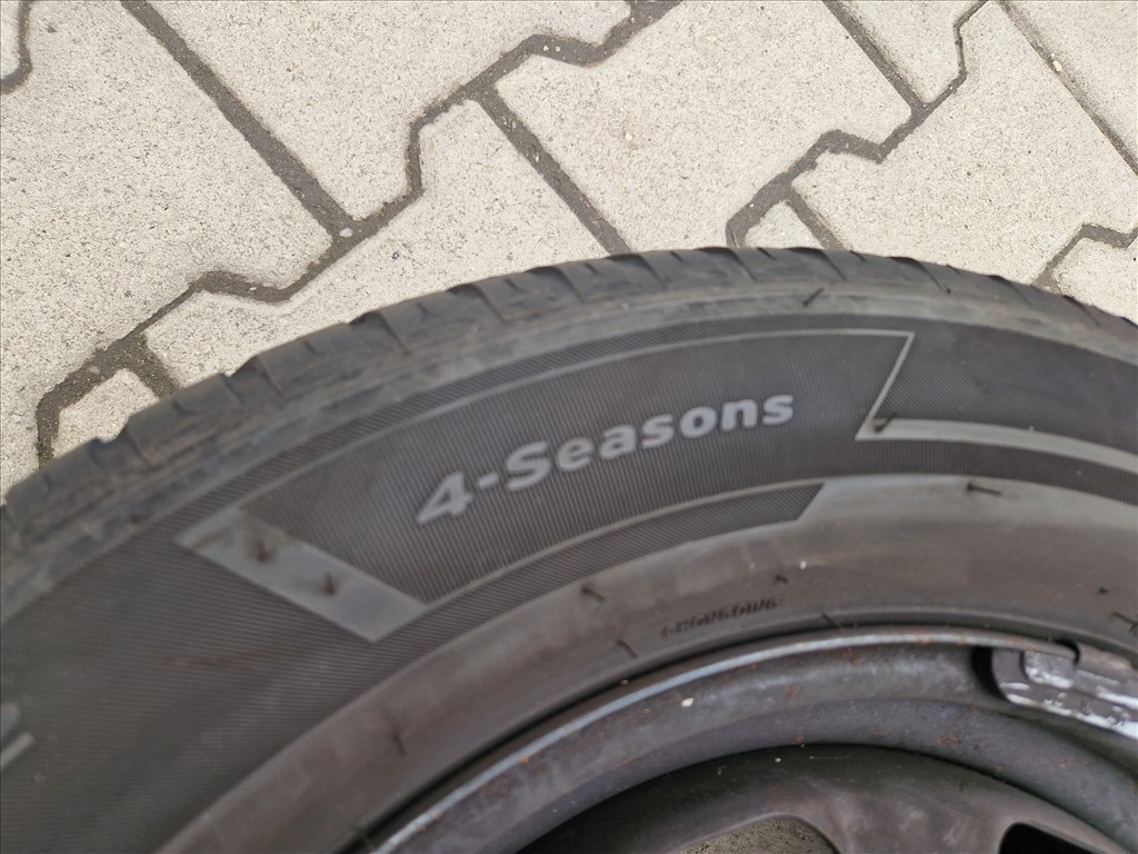  5x100 15" lemezfelni pár Hankook négyévszakos gumival (26132) 7. kép