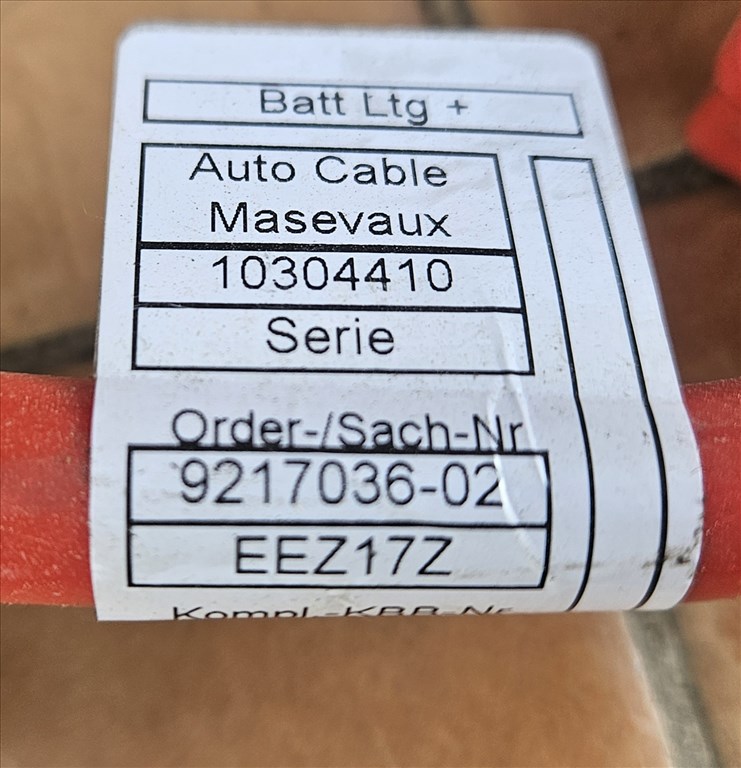 BMW 520 F10/F11 Akkumulátor kábelköteg  9217036 4. kép