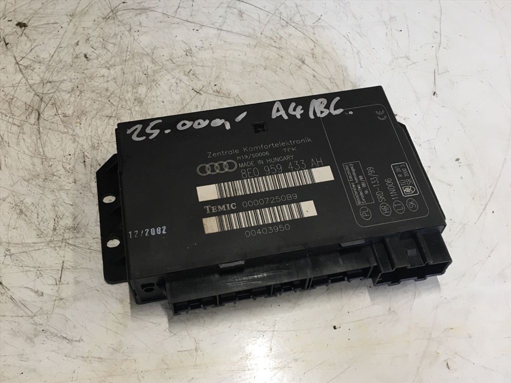 Audi A4 (B6/B7) komfort elektronika  8e0959433ah 1. kép