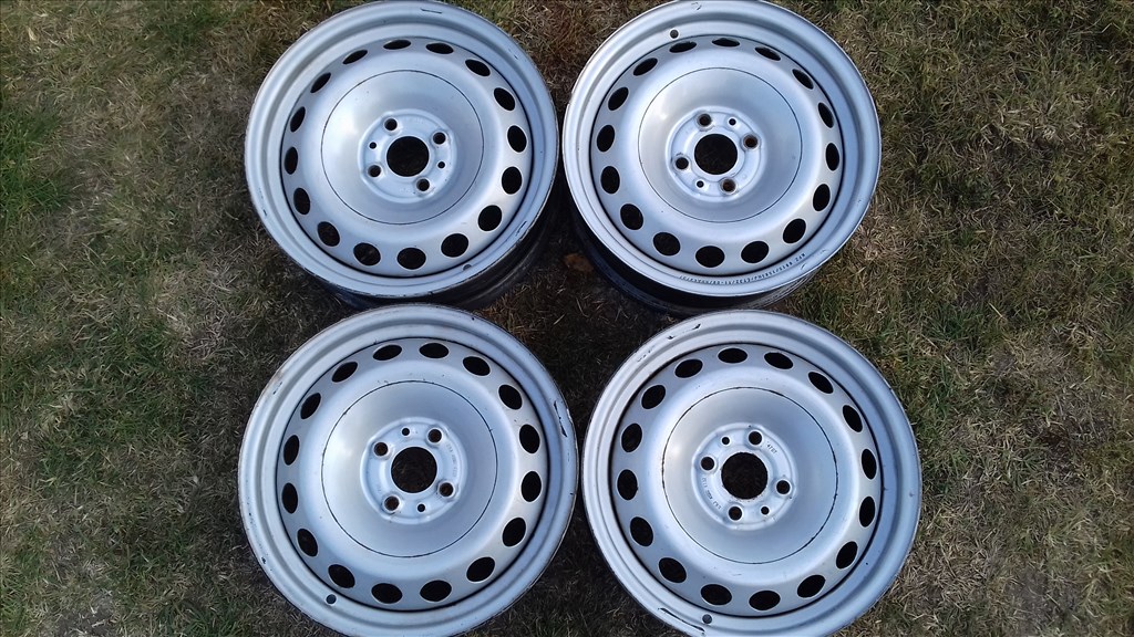  4x98 lyukosztású 5,5JJ 15" használt (gyári felni) lemezfelni Fiat Lancia 1. kép