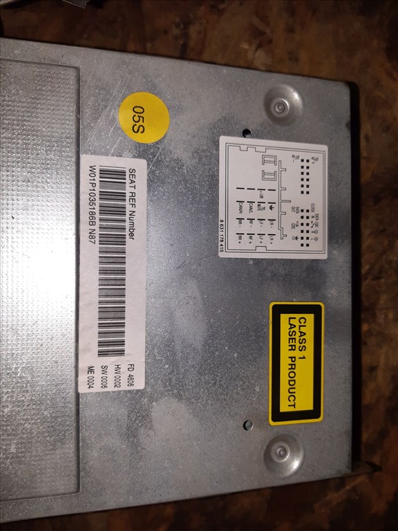 Seat Leon II Cupra Rádiós CD Lejátszó 1P1 035 186 B 2. kép