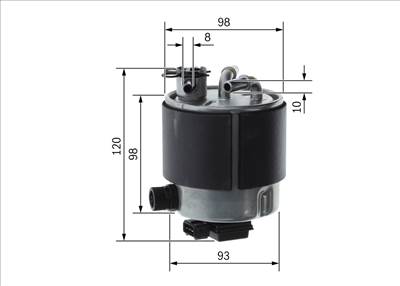 Üzemanyagszűrő BOSCH F 026 402 126 for NISSAN