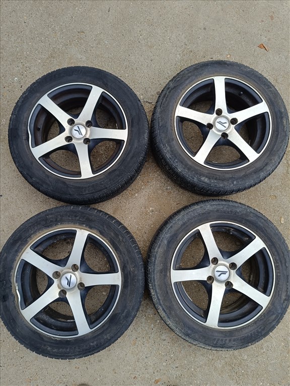 4x100 lyukosztású 6JJ 14" ET35 használt alufelni Threeface tuning Suzuki Swift Ignis 1. kép