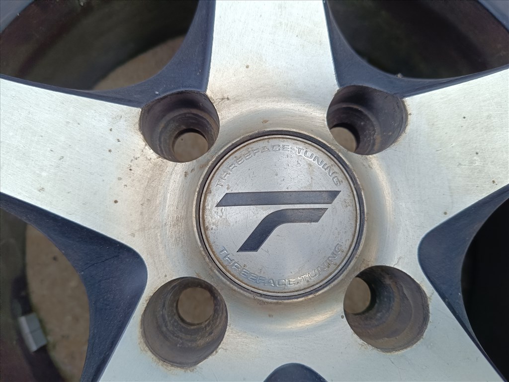 4x100 lyukosztású 6JJ 14" ET35 használt alufelni Threeface tuning Suzuki Swift Ignis 3. kép