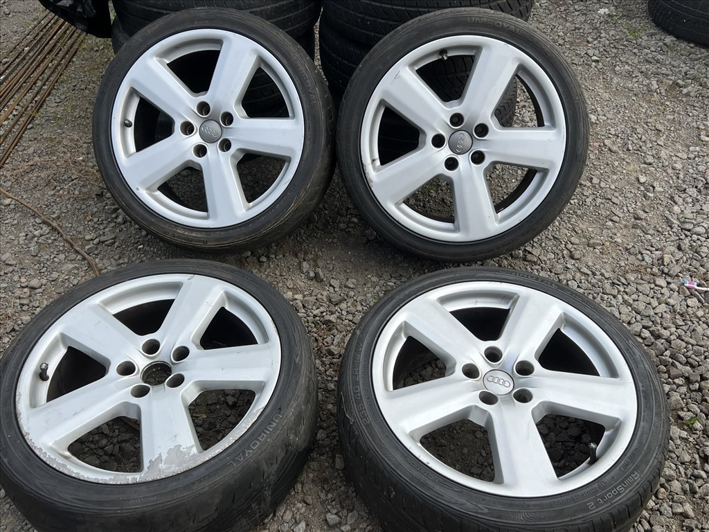 18 Gyari Audi A3 A4 A6 Javitas mentes alufelni garnitura nyarigumikkal!5x112.  8E0 601 025 AK  2. kép