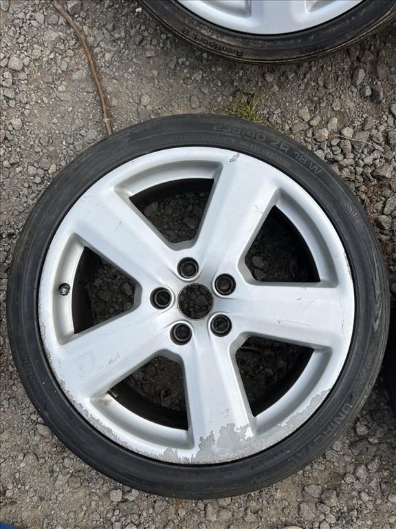18 Gyari Audi A3 A4 A6 Javitas mentes alufelni garnitura nyarigumikkal!5x112.  8E0 601 025 AK  7. kép