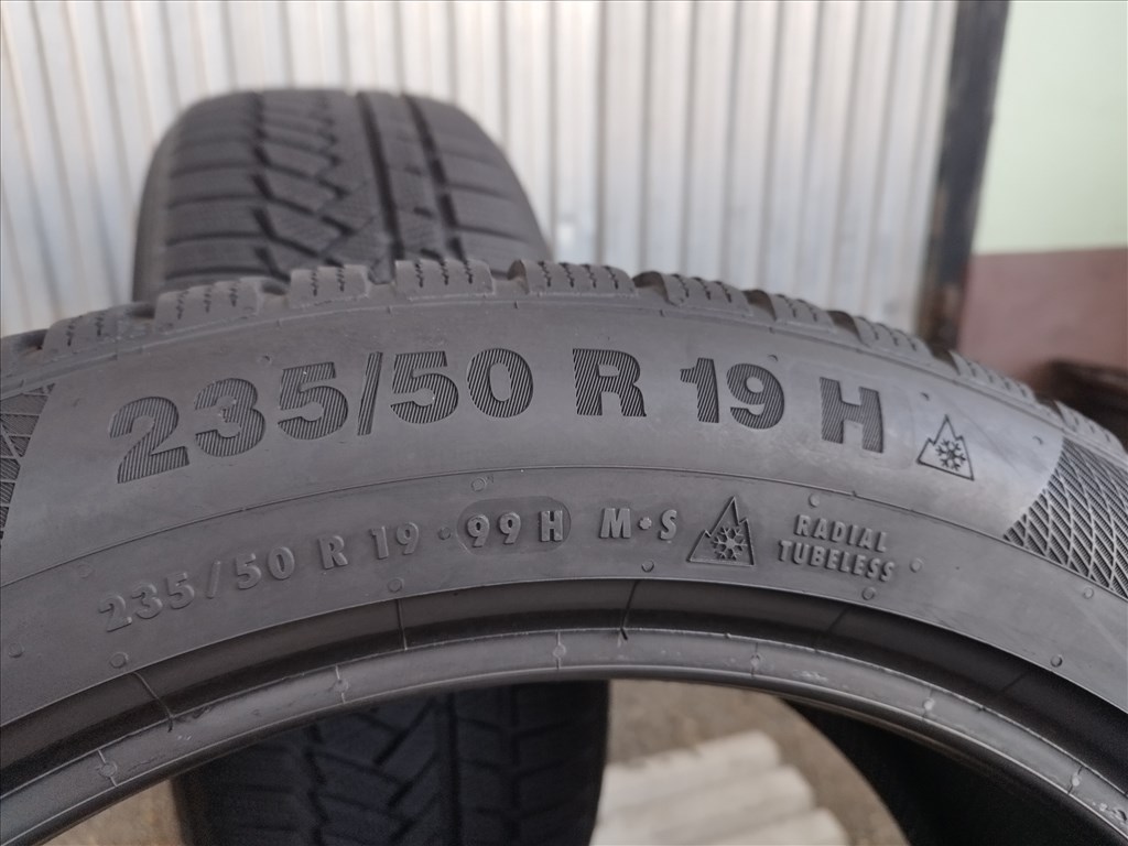  235 50 r19 Continental Winter Contact TS 850P téligumik 2db!  6. kép