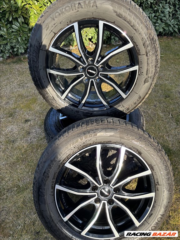  5x114.3 lyukosztású 18" újszerű Autec alufelni, rajta 225/60 újszerű Yokohama téli gumi gumi  2. kép