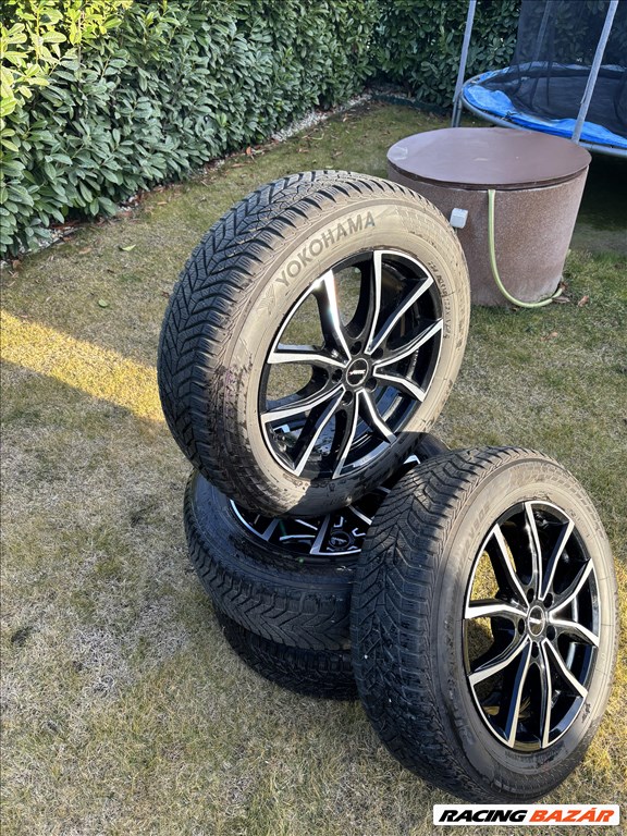  5x114.3 lyukosztású 18" újszerű Autec alufelni, rajta 225/60 újszerű Yokohama téli gumi gumi  3. kép