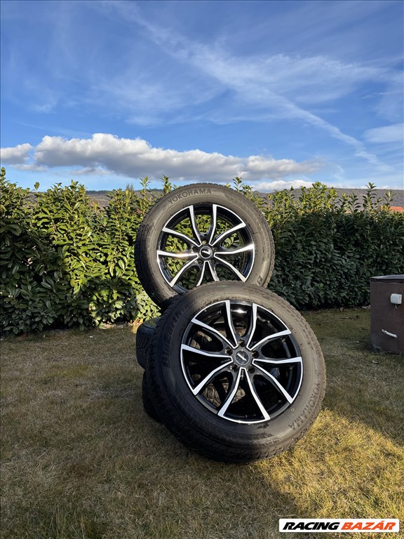  5x114.3 lyukosztású 18" újszerű Autec alufelni, rajta 225/60 újszerű Yokohama téli gumi gumi  4. kép