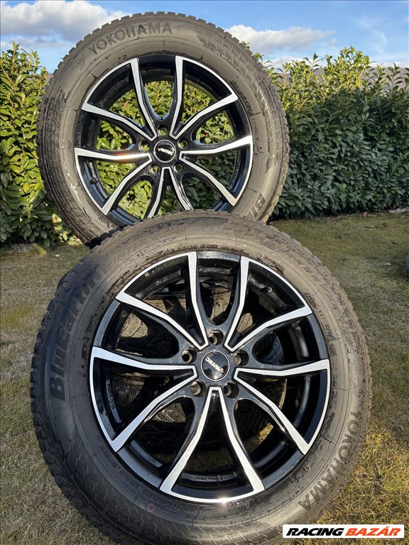  5x114.3 lyukosztású 18" újszerű Autec alufelni, rajta 225/60 újszerű Yokohama téli gumi gumi  1. kép