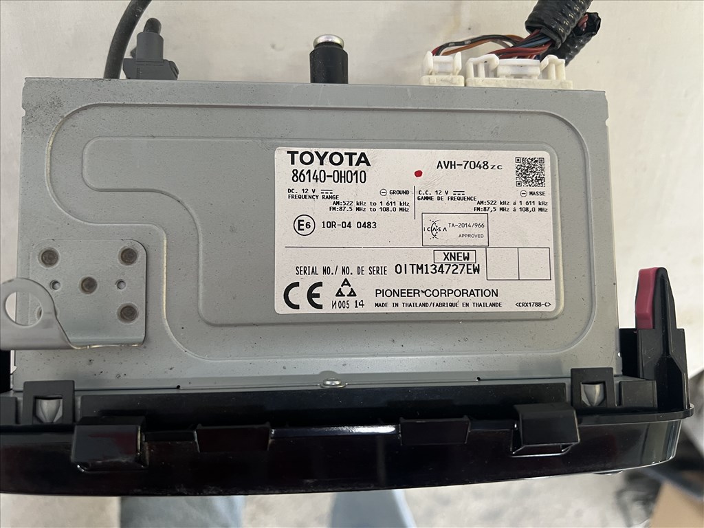 Toyota Aygo (AB40) TOYOTA AYGO rádió fejegység  861400h010 2. kép