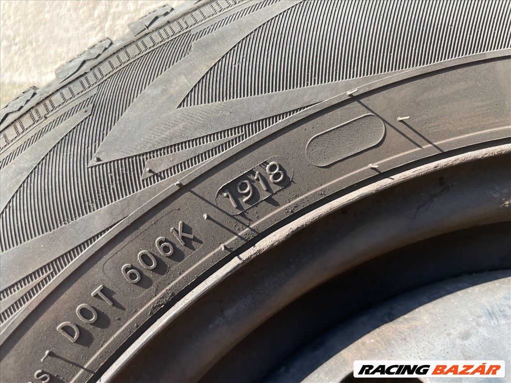  4 db 5x114.3 lyukosztású 15" használt lemezfelni, rajta 185/65 kopott Nokian téli gumi 6. kép