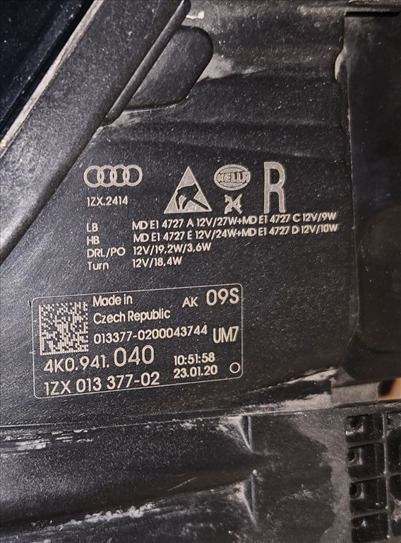 Audi A6 (C8-4K) jobb első fényszóró 4K0941040 4. kép