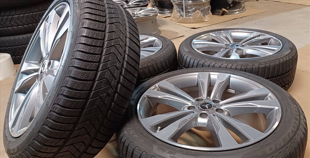 Mercedes W222 S klasse 5x112 8,5x19 245/45 R19 téli gumikkal 4db 3. kép