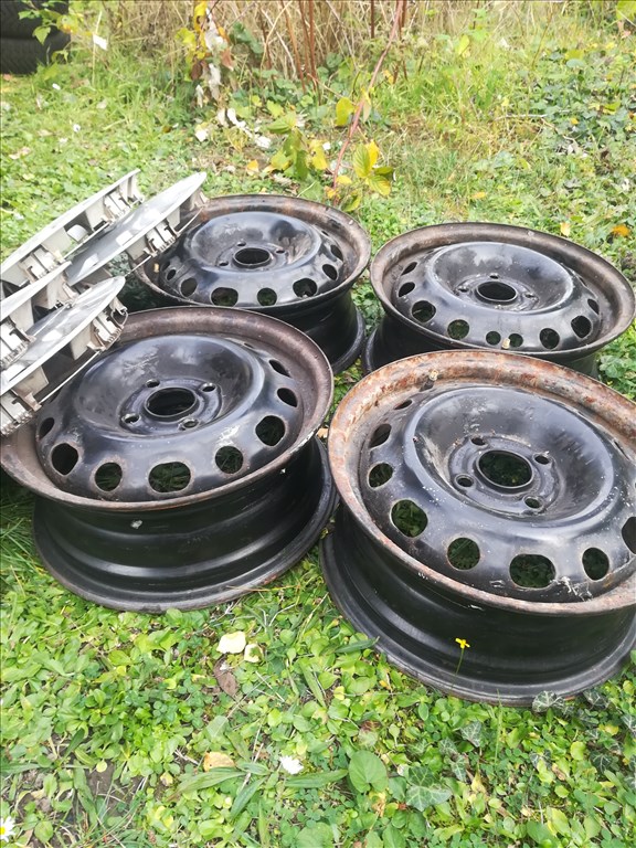  4x100 lyukosztású 5,5JJ 14" használt (gyári felni) lemezfelni 2. kép