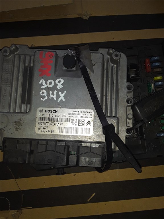 Peugeot 308 1.6 HDI ECU BSI Szett 9653958980 1. kép